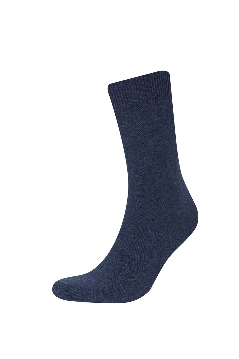DeFacto Blue Man Man 7 Piece Long Socks Casual - Image 3